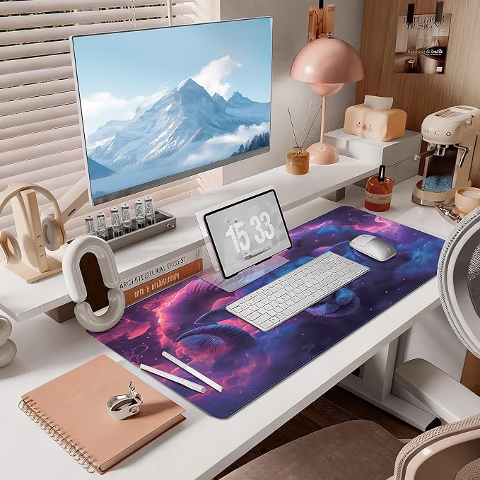 Mouse Pad Gaming - Desk Mat for Keyboard and Mouse - Large Mouse Pads for Desk, Gaming Mousepad with Non-Slip Base, Desks Pad (31.5" X 11.8") for Game, Office and Home - Image 7