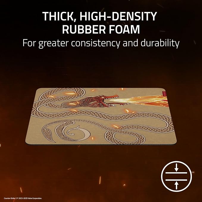 Razer Gigantus V2 Soft Gaming Mouse Pad (Large), Counter-Strike 2 Edition | Textured Micro-Weave Cloth Surface, Thick, High-Density Rubber Foam, Anti Slip Base - Image 3