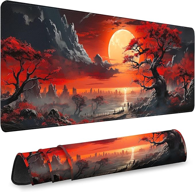 Mouse Pad Gaming - Desk Mat for Keyboard and Mouse - Large Mouse Pads for Desk, Gaming Mousepad with Non-Slip Base, Desks Pad (31.5" X 11.8") for Game, Office and Home by Unknown