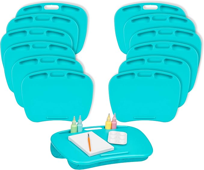 LAPGEAR MyDesk Lap Desk – Turquoise, 12-Pack, Fits 15.6” Laptops by LapGear