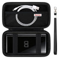 Supmay Hard Carrying Case Compatible with Nintendo DS Lite NDSL, Gameboy Advance Games Storage Holder Travel Bag with Mesh Pocket for USB Charging Cable, Stylus, Earphones, Game Cartridge, Black by Supmay