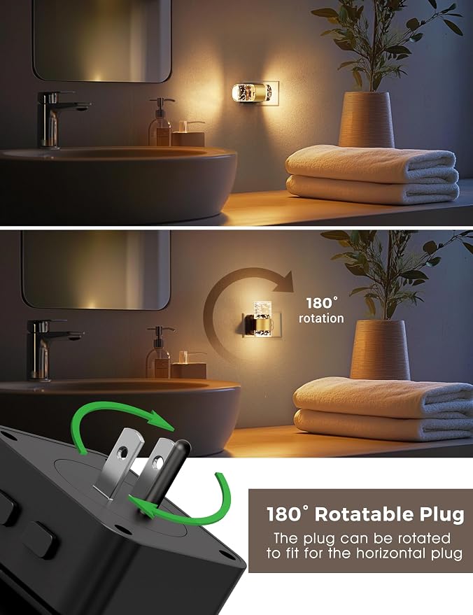 L LOHAS LED Night Lights Plug into wall,Color Changing Night Light - Image 2
