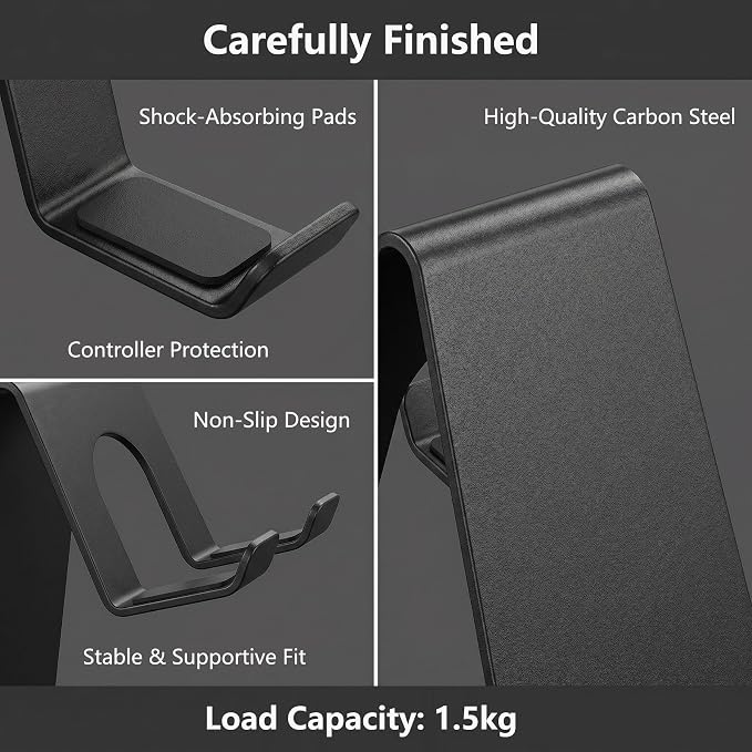 Magnetic Controller Holder Wall Mount Controller Organizer Metal - Image 3