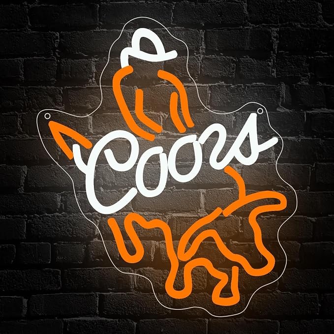 Crs LIGHT Neon Sign,Western Cowboy LED Neon Lights for Wall Decor Beer Rodeo Signs for Man Cave Home Bar Beer Club Pub Bistro Dimmable USB Powered(13.8"*11.8") by Unknown