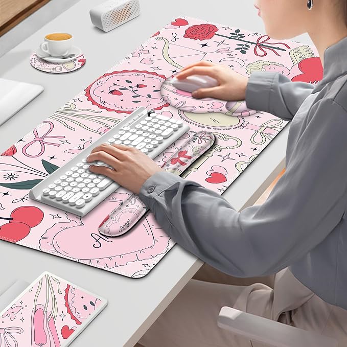 Gaming Mouse Pad, 4in1 XXL Mousepad Large Desk Mat, Cute Desk Pad Protector - Image 9