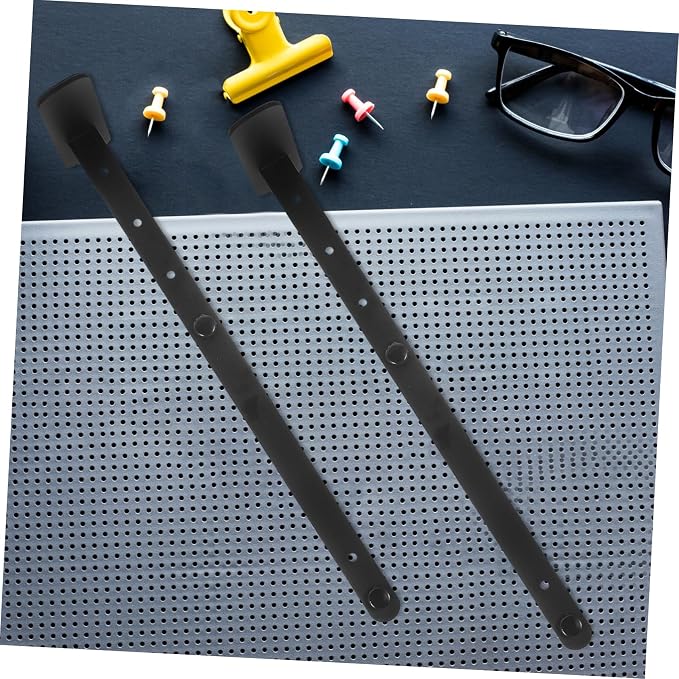 Mikikit 2pcs Height Pegboard Desk Stand Ergonomic Organizer for Office Gaming Accessories Easy Assembly Modern Design - Image 8