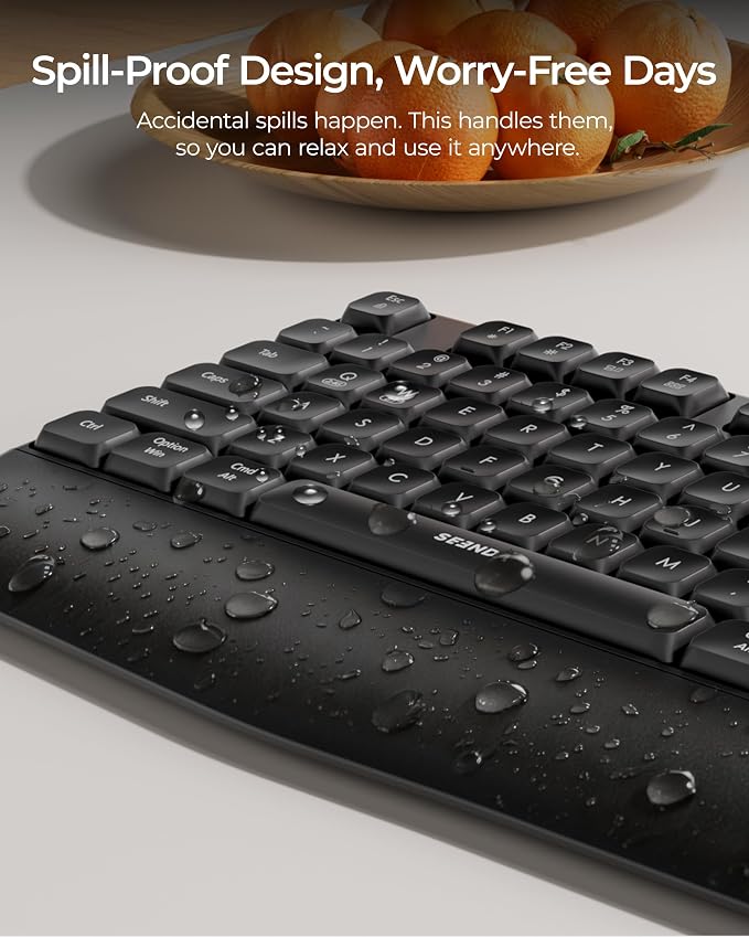 seenda COE200 Wireless Bluetooth Keyboard and Mouse Combo with Wrist Rest - Image 8