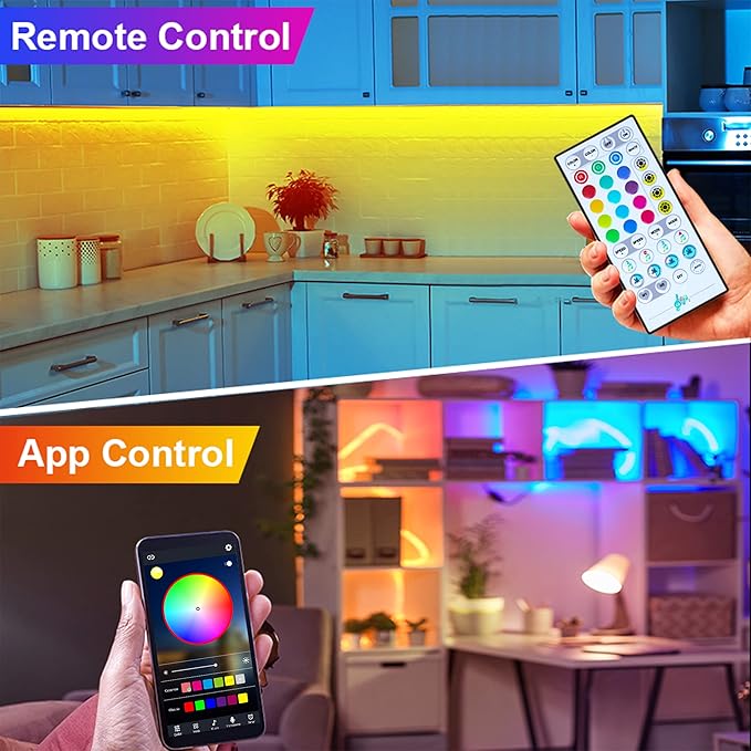 maylit 6 PCS RGB Under Cabinet Lights with App and Remote Control - Image 2