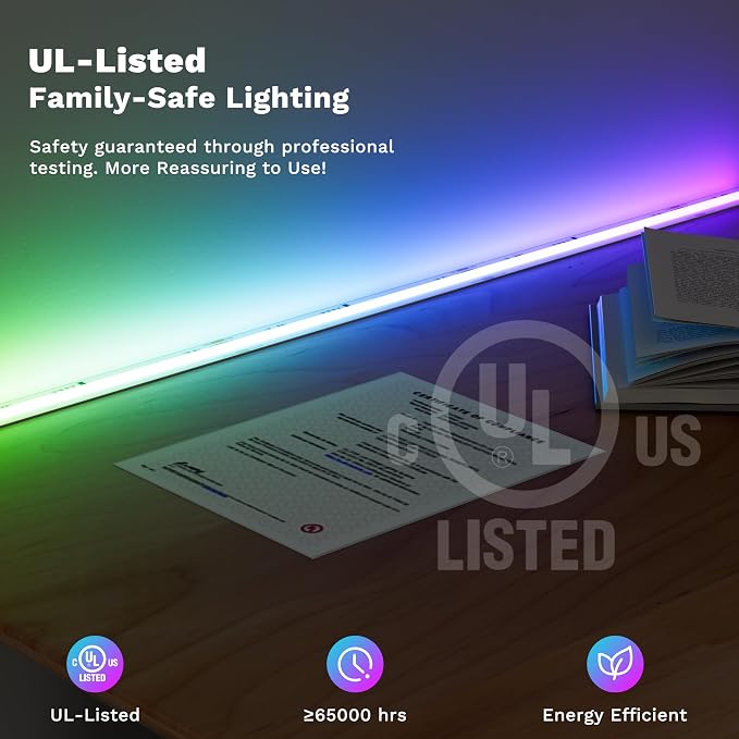 MIWISE COB LED Strip Light,RGB Smart IC COB LED Strip Lights Music Sync Bluetooth with APP Control,Addressable Color Chasing DIY 16M Colors,LED Tape Lighting for Bedroom Home Party Decor,9.84ft - Image 4