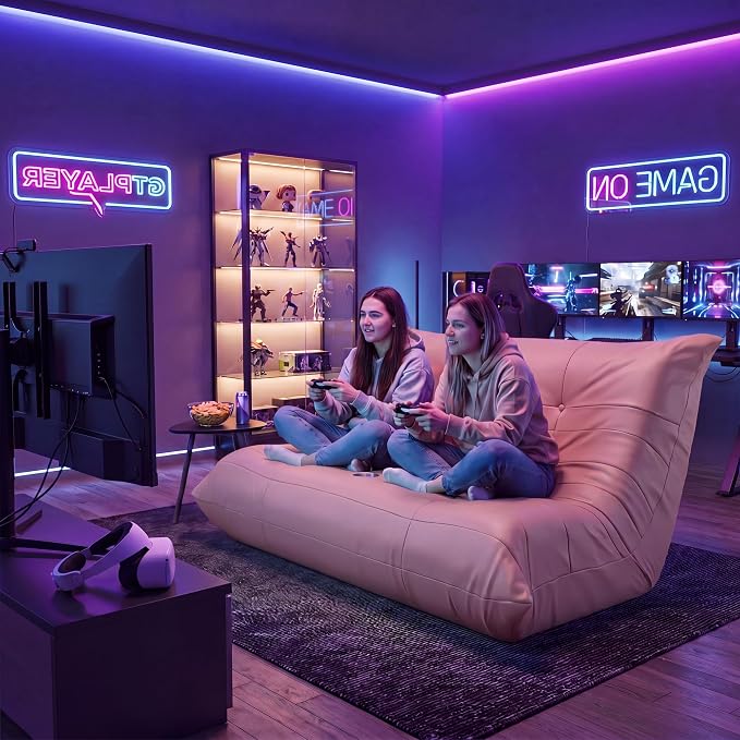 Homall Floor Gaming Chair Boneless Loveseat Couch, Ergonomic Floor Sofa Couch with Cup Holders, Leather Lazy Floor Lounger for Gaming, Reading, Relaxing, Watching TV (Pink) - Image 5
