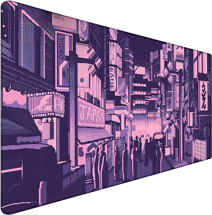 Large Mouse Pad Office Desk Pad Gaming, Kyoto | Durable Waterproof Non-Slip Base Long Large Gamer DeskMat for Home Office Gaming Work by CustomerFirstServiceFirst