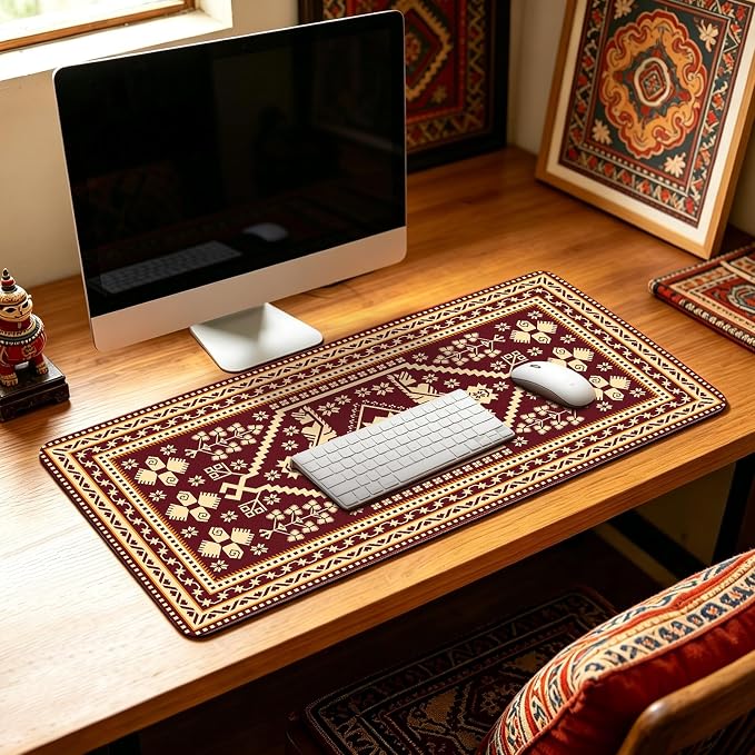 Mouse Pad Gaming - Desk Mat for Keyboard and Mouse - Large Mouse Pads for Desk, Gaming Mousepad with Non-Slip Base, Desks Pad (31.5" X 11.8") for Game, Office and Home - Image 5