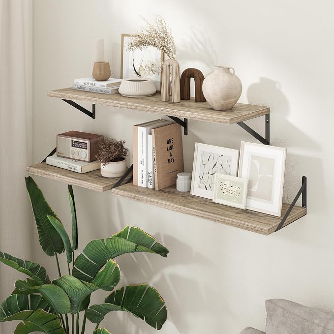 Axeman 12 Inch Deep Grey Floating Shelves 30 Inches Long - Image 7