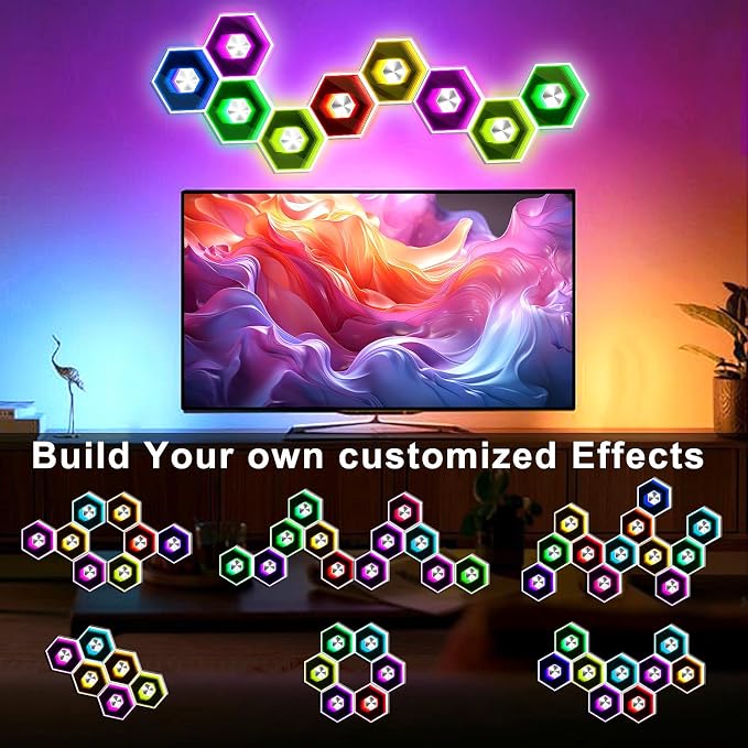 6 Pack Hexagon Lights Wall Panel - Image 4