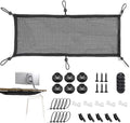 Cable Management Mesh Under Desk Kit, Privacy Net, 36PCS Table Flexible Wire Organizer, Extra Large Capacity Kit Desk, 27 x 10 Inches by CEVICANT