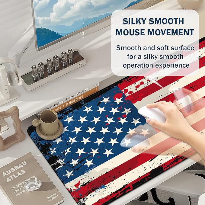 Mouse Pad Gaming - Desk Mat for Keyboard and Mouse - Large Mouse Pad for Desk, Mousepad (35.4" X 15.7") with Non-Slip Base, Desks Pad Mat Office and Home - Image 4