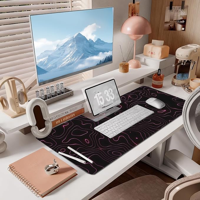 Mouse Pad Gaming - Desk Mat for Keyboard and Mouse - Large Mouse Pads for Desk, Gaming Mousepad with Non-Slip Base, Desks Pad (31.5" X 11.8") for Game, Office and Home - Image 7