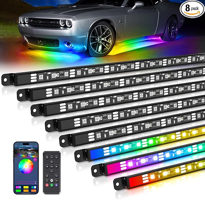MICTUNING N8 RGB+IC Underglow Light Kit Soundsync by MICTUNINGINC