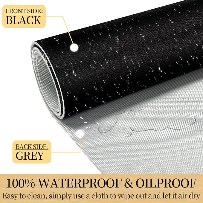 Desk Mat Set,3-in-1 Mouse Pad with Wrist Rest and Keyboard Pad | 31.5" x 15.7" Ergonomic Keyboard and Mouse Pad Set, Memory Foam Keyboard Wrist Rest, Waterproof Computer Mat, Black - Image 5