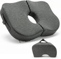 Cushy Tushy Tailbone Pain Relief Cushion - Premium Foldable Travel Tailbone Seat Cushion - for Relief of Lower Back, Sciatic, Butt and Tailbone Pain - Perfect for Home, Office & Driving by CushyTushy