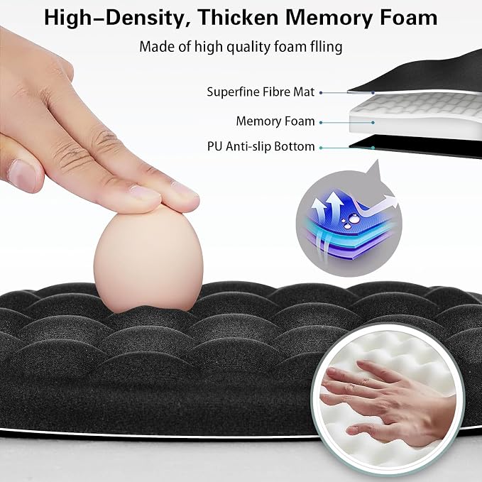Canjoy Mouse Pad with Wrist Rest, Ergonomic Wrist Support with Massage - Image 4