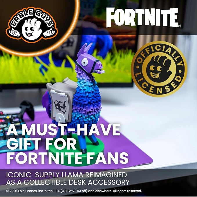 Cableguys Fortnite Supply Llama Controller Holder & Phone Stand | Fortnite Gaming Accessories for Room and Desk Setup, Holder Compatible with Xbox, PlayStation & Standard Game Controllers - Image 5
