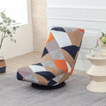 Stretch Swivel Floor Gaming Chair Slipcover - Printed Reclining Folding Protective Lounge Rocker Seat Cover,1 Pack,10 by BSYMDH