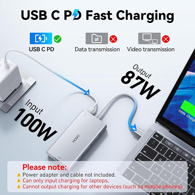 USB C Docking Station Dual Monitor for HP,Laptop Docking Station 3 Monitors - Image 7