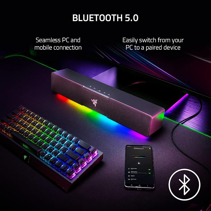 Razer Leviathan V2 X, PC Soundbar with Full-Range Drivers, Black - Image 5
