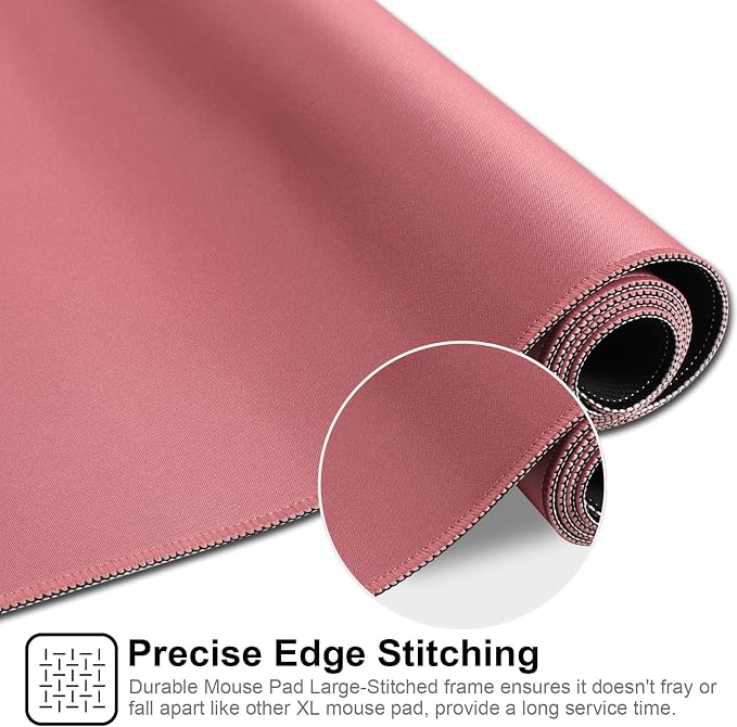 XXL Gaming Mouse Pad 35.4x15.7 Professional Large Mouse Pad & Computer Game Mouse Mat-90x40 Darkpinkus - Image 4