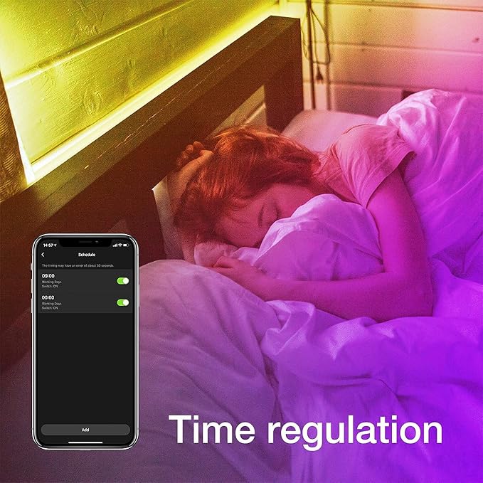 phopollo 200ft Bluetooth 24V Led Strip Lights, Color Changing Room Lights - Image 4