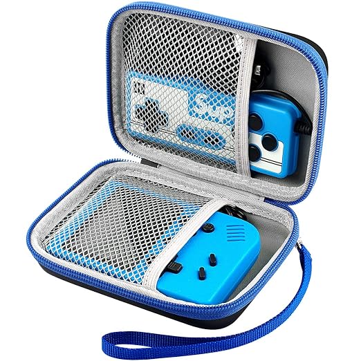 ALKOO Case Compatible with Retro Handheld Game Consoles/ R36S/ RG353V -Travel Storage Holder Organizer for Game Boy Mini, Retro Mini Players, and More - Black by ALKOO
