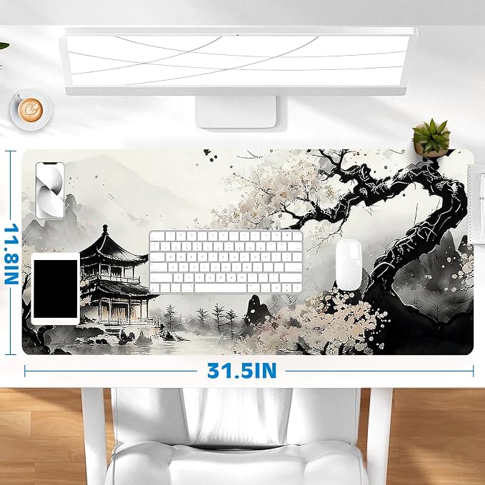 Gaming Mouse Pad, Desk Mat for Keyboard and Mouse, Large Mouse Pad for Desk, Computer Mousepad - Image 6