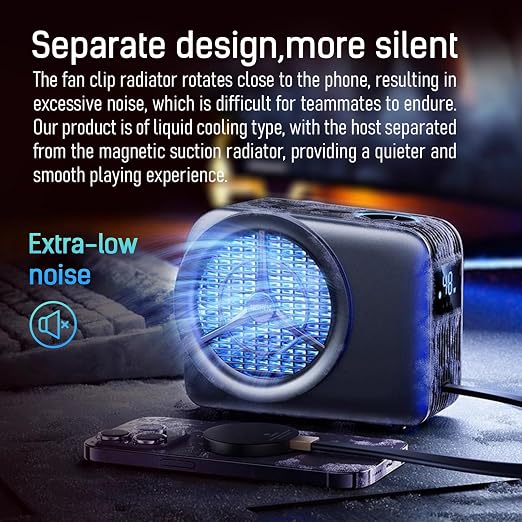 Magnetic Phone Cooler, ipad Cooler for Gaming,Live Streaming, Freeze in 15s, noiseless Cooling,for Phone/Tablet/iPad (Support Wireless Charging) - Image 4