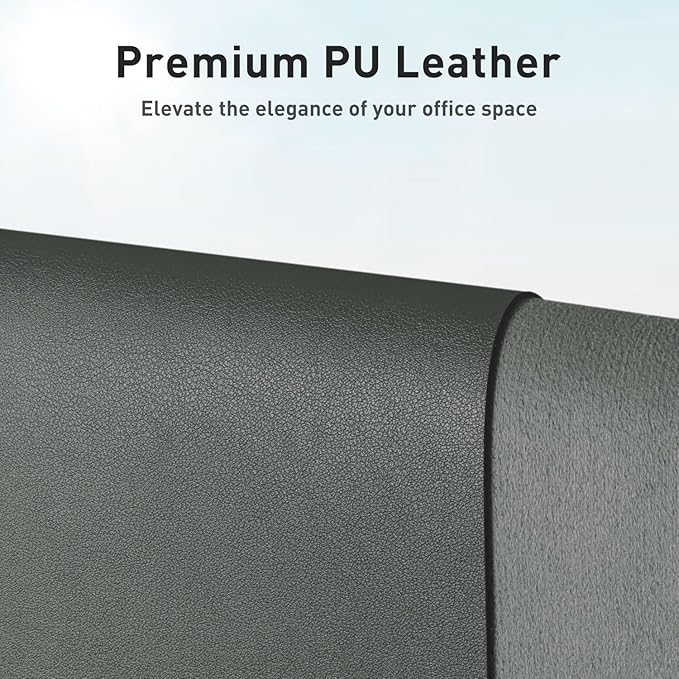 Aothia Faux Leather Desk Mat – Large Mouse Pad, Non-Slip PU Leather Blotter, Waterproof Writing Surface for Office and Home (Jungle Green, 47.2" x 23.6") - Image 2
