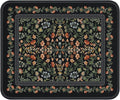 iCasso Aesthetic Small Mouse Pad, 9.5x7.9in,Home Office, Black Floral | Mini Portable Travel Mousepad, Anti-Slip and Comfortable Cloth Mouse Mat with Stitched Edges for Computer, Home by iCasso