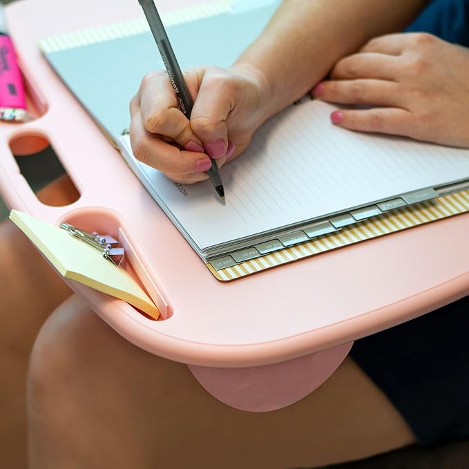 LAPGEAR MyDesk Lap Desk – Rose Quartz, Fits 15.6” Laptops - Image 7