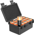 KIWIFOTOS 15 pcs D Cell Battery Organizer Case IP67 Waterproof by KIWIFOTOS