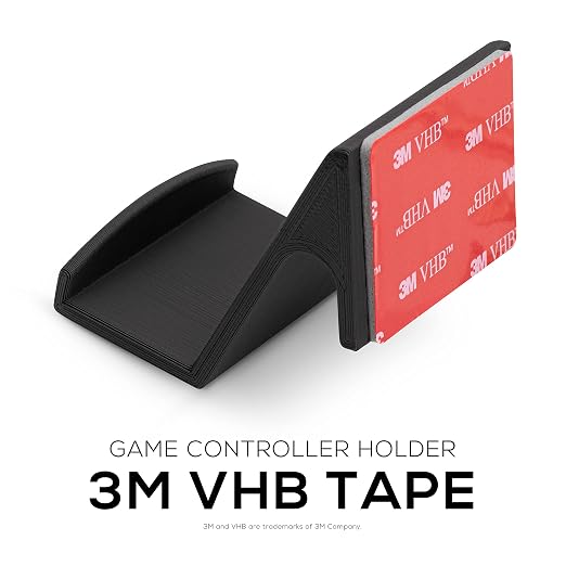BRAINWAVZ Game Controller Holder Wall Mount Stand (4 Pack) For XBOX, PS5, SERIES X, ONE, PS4, PS3, SWITCH, NINTENDO, PC & MORE, Fits Latest & Retro Gamepads, Stick On, Easy To Install, UGC1 - Image 6
