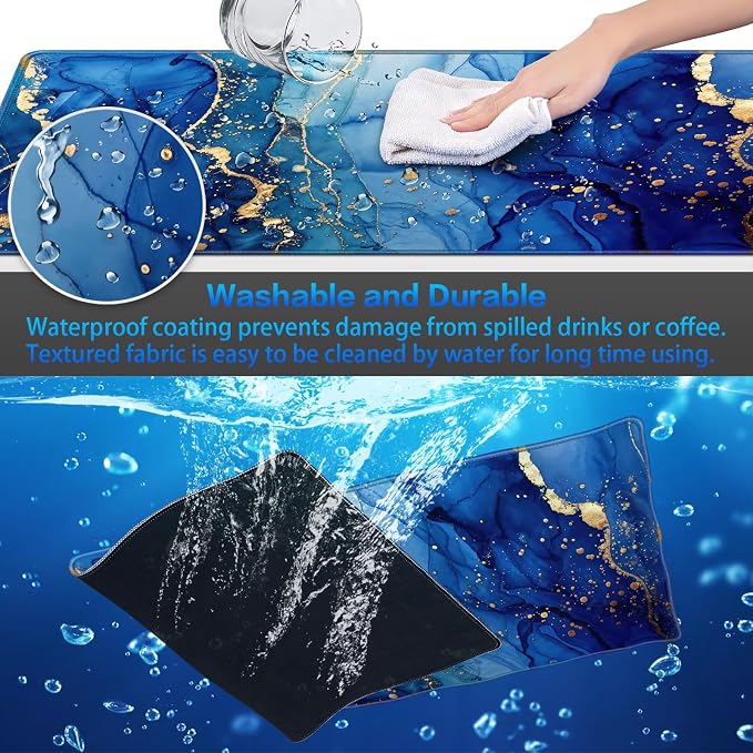 Canjoy Gaming Mouse Pad, 31.5x15.7in Large Mouse Pads for Desk Keyboard Pad | Desk Mat for Keyboard and Mouse Computer Big Full Size Desk Pad with Non-Slip Rubber Base and Stitched Edge for Home Office - Image 5
