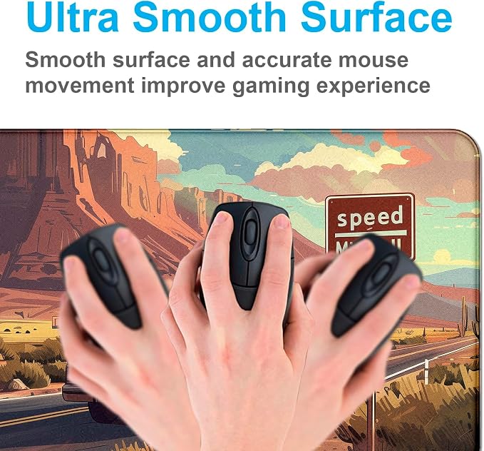 Natural Mountain View Gaming Computer Keyboard Pad, Computer Mouse Pad | Large Extended Mouse Pad; Full Desk Coverage; Waterproof Coating; Stable Anti-Slide Base For Gaming, Office, Study Daily Use - Image 5