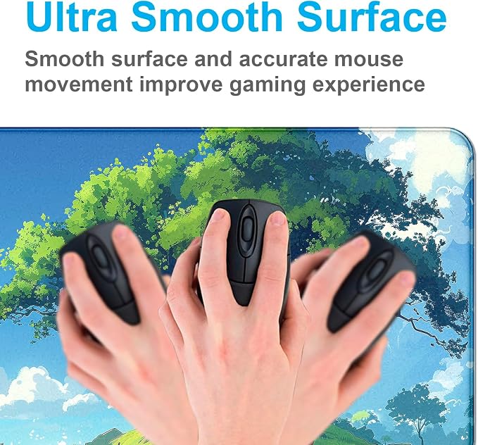 Large Green Plant Outdoor Landscape Office Desk Pad, Computer Mouse Pad | Large Extended Mouse Pad; Full Desk Coverage; Waterproof Coating; Stable Anti-Slide Base For Gaming, Office, Study Daily Use - Image 5