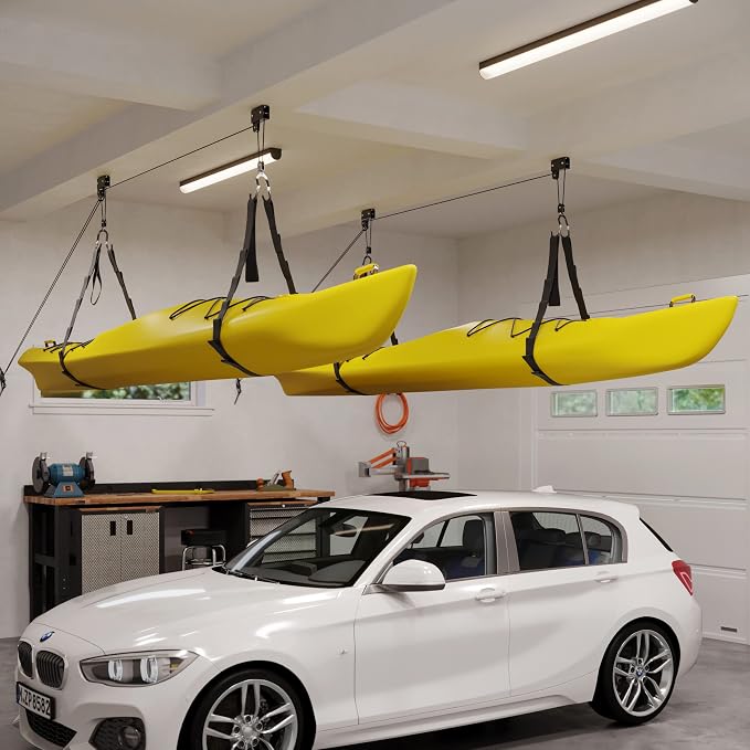 RAD Sportz Kayak Storage Hoist - Overhead Pulley System with 125lb Capacity for Canoes, Bikes, Ladders, and More - for up to 12-Foot Ceilings - Image 5