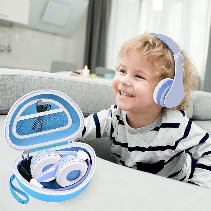 ANKHOH Kids Headphone Case for eKids, for Beats Solo4 Headphones, LightBlue - Image 4