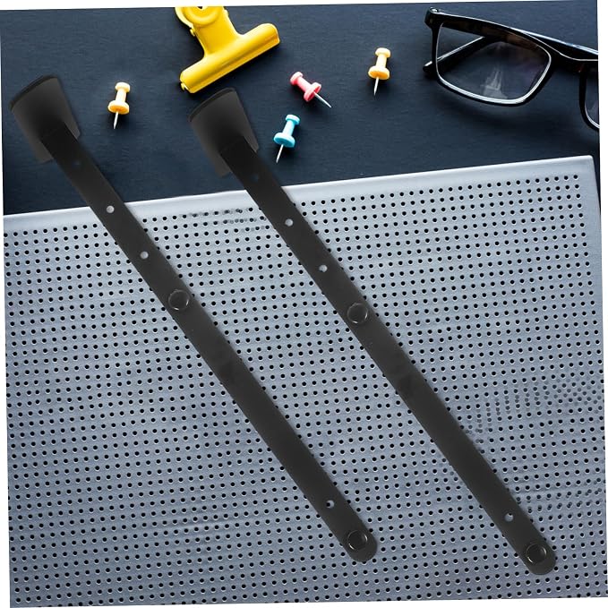 TEHAUX 2pcs Height Pegboard Desk Stand Pegboard Panel Organizer for Office and Gaming Sturdy and Versatile Display Rack for Accessories and Workspace - Image 9