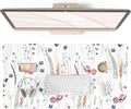 QiyI PU Leather Large Mouse Pad, Office Decor, 31.5" x 15.7", Wildflowers | Desk Décor Accessories, Extended Size, Waterproof & Easy to Clean, Smooth Surface, Non Slip Desk Organization by QIYI