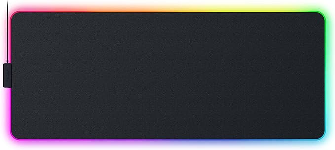 Razer Strider Chroma Hybrid Gaming Mouse Mat with Chroma RGB | Hybrid Soft/Hard Mat, 19 Razer Chroma RGB Lighting Zones, Warp and Water-Resistant, Anti-Slip Base, Seamless Edges by Unknown