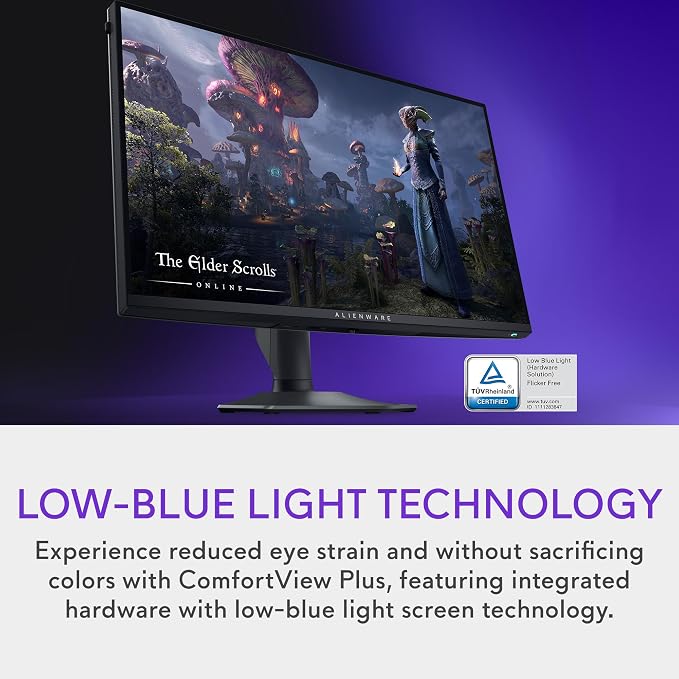 Alienware 27 4K Dual-Resolution Gaming Monitor - AW2725QF - 4K at 180Hz and FHD at 360Hz, 0.5ms GTG 1ms GTG (Extreme Mode), VESA AdaptiveSync, NVIDIA G-SYNC Compatible, HDMI/DP/USB 3.2 Gen1 - Black - Image 6