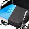 Ifoam Gel Infused Memory Foam Layer Wheelchair Cushion - Seat Cushion for Wheelchair-Office Chair, Kitchen Chair-Pressure Sore and Tailbone Pain Relief-High Dense Polyfoam Base (Black, 20×16×4 inch) by CYLEN