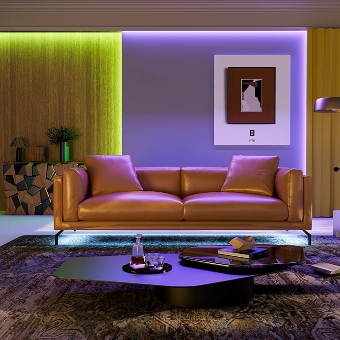 PAUTIX COB LED Strip Lights,RGBW LED Lights RGB+2700K Warm White UL Listed Dotless 24V Color Changing RGB Light for Gaming Room,Cabinets,Bedroom,Party Lighting(Power Supply & Controller Not Included) - Image 9
